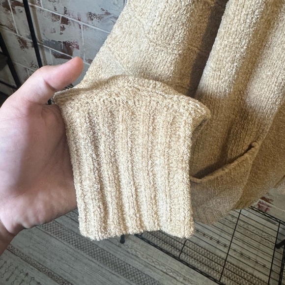 Ultra Flirt Cozy Tan Cardigan - Picture 6 of 10